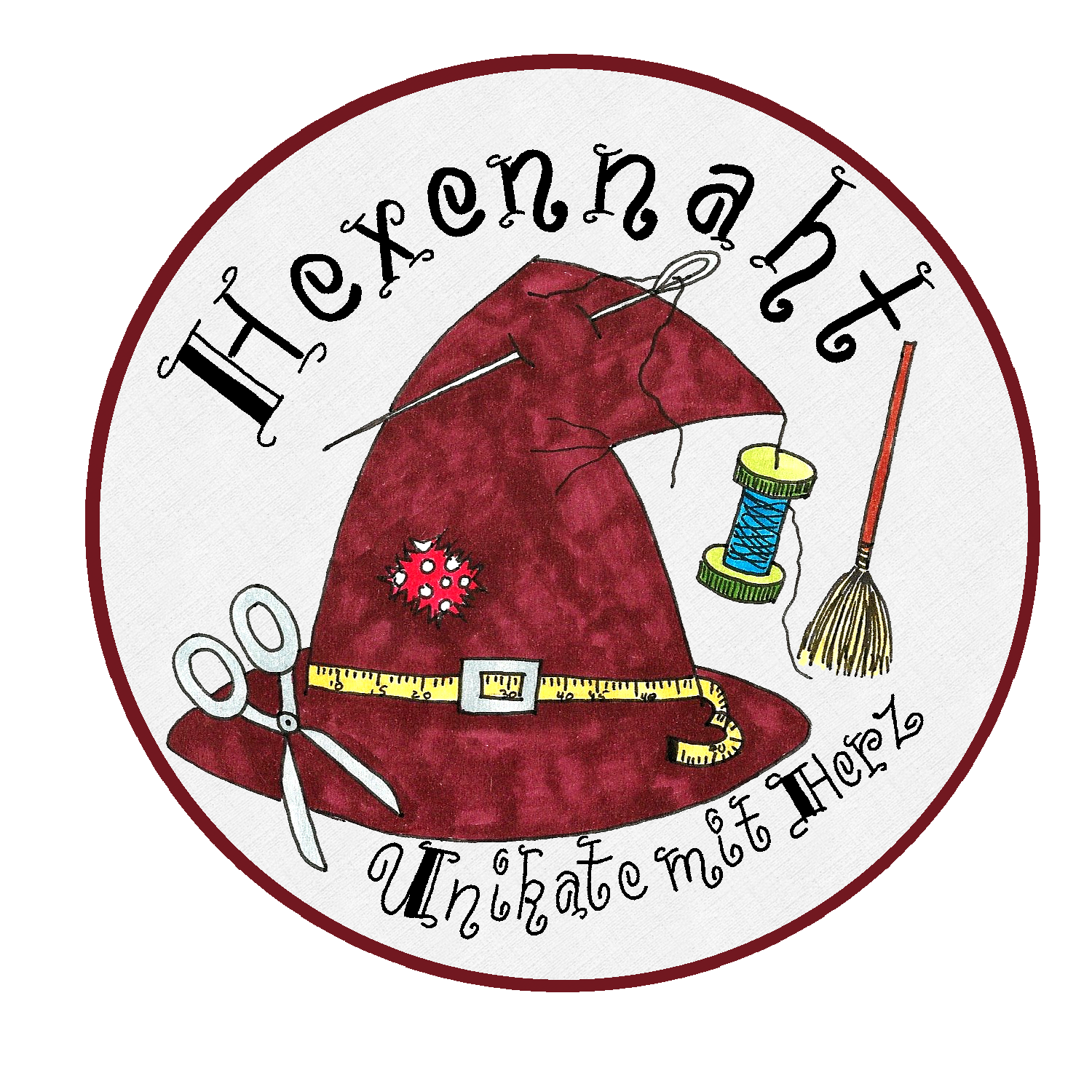 Hexennaht - Unikate mit Herz-Logo