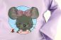 Preview: Babyset "kleine Maus im Blumenmeer" Gr.62