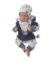 Preview: Babyset Gr.56 Hoodie, Pumphose, Halstuch, Mütze