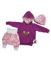 Preview: Babyset Gr. 62 Hoodie, Pumphose, Beanie