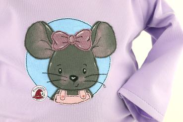 Babyset "kleine Maus im Blumenmeer" Gr.62