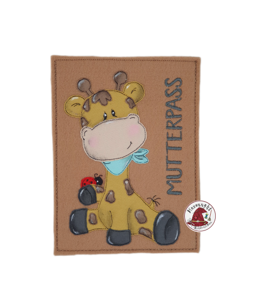 Mutterpasshülle "Giraffe beige"