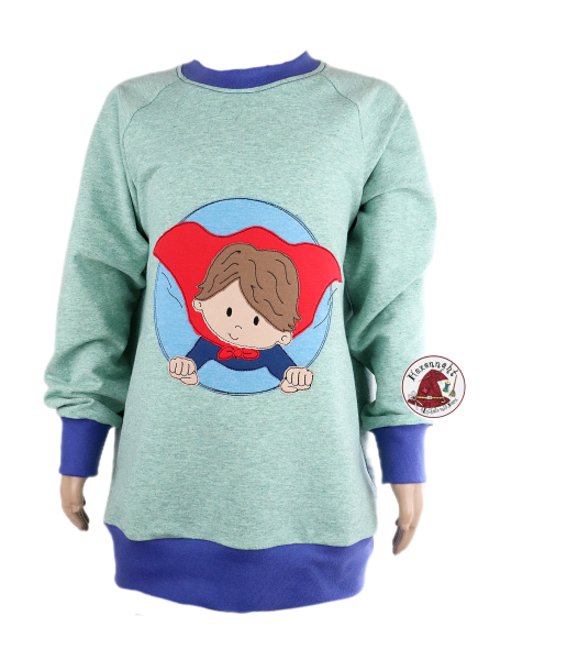 Raglan-Sweater "Superheld" Gr.122